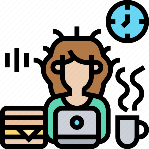 Overworked, busy, late, overtime, deadline icon - Download on Iconfinder