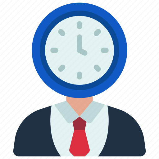 Business, man, clock, time, timer, avatar icon - Download on Iconfinder