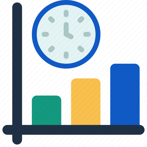 Clock, bar, chart, timer, time, charts icon - Download on Iconfinder