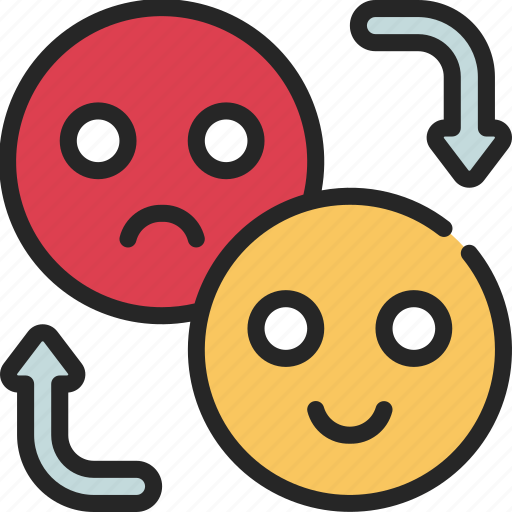 Mood, swings, happy, sad, bipolar icon - Download on Iconfinder