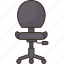 chair, swivel, seat, office, furniture 