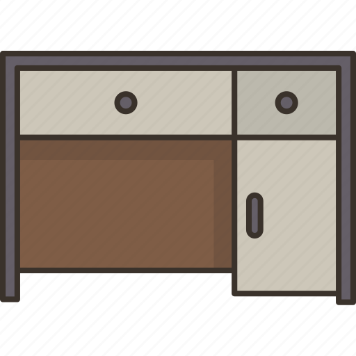 Desk, table, office, workspace, furniture icon - Download on Iconfinder