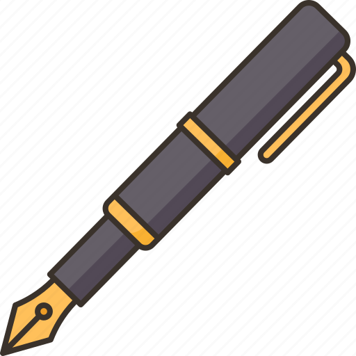 Pen, fountain, ink, writing, stationery icon - Download on Iconfinder