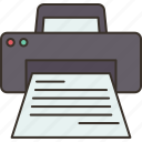 printer, scanner, paperwork, computer, electronic