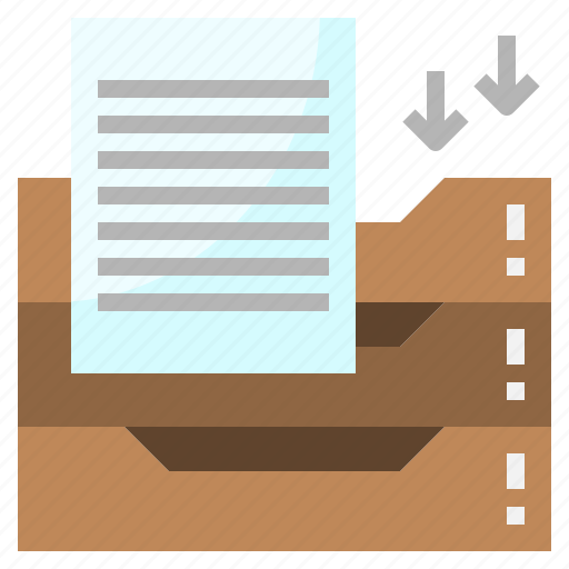 Material, office, paper, stack, tray icon - Download on Iconfinder