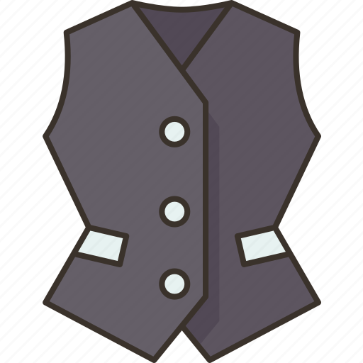Hospitality, waist, coat, uniform, professional icon - Download on Iconfinder