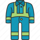 reflective, coverall, safety, work, wear
