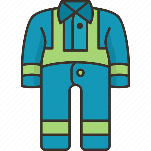 Reflective, coverall, safety, work, wear icon - Download on Iconfinder