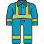 reflective, coverall, safety, work, wear 