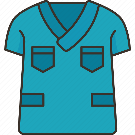 Scrub, top, medical, uniform, nurse icon - Download on Iconfinder