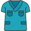 scrub, top, medical, uniform, nurse 