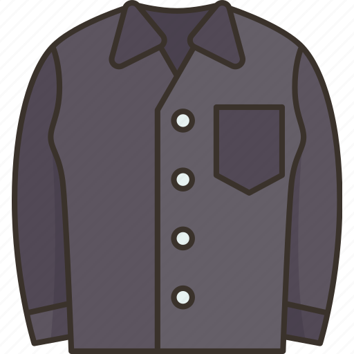 Work, shirt, uniform, fabric, collar icon - Download on Iconfinder
