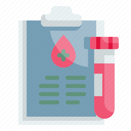 Blood, data, report, education, notepad icon - Download on Iconfinder
