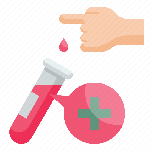 Blood, test, diabetes, finger, glucose icon - Download on Iconfinder