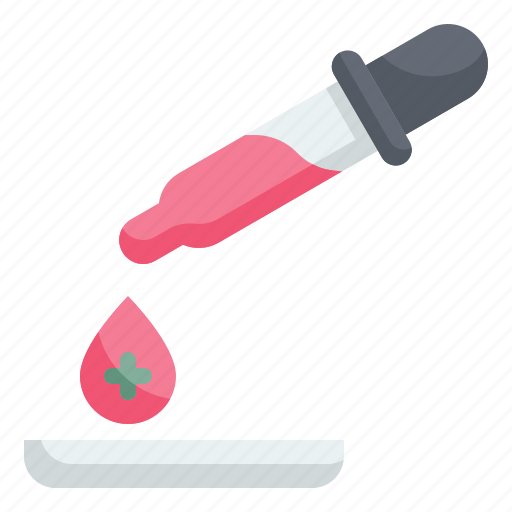 Dropper, pipette, blood, test, lab icon - Download on Iconfinder