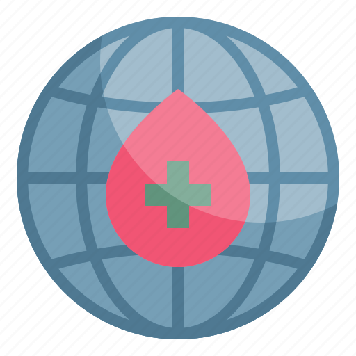 World, blood, earth, donate, charity icon - Download on Iconfinder