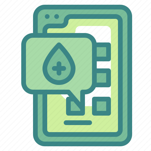 Application, app, blood, donor, electronics icon - Download on Iconfinder
