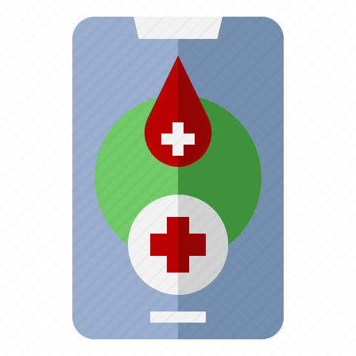 Mobile application, smartphone, blood donation, healthcare and medical, medical service icon - Download on Iconfinder