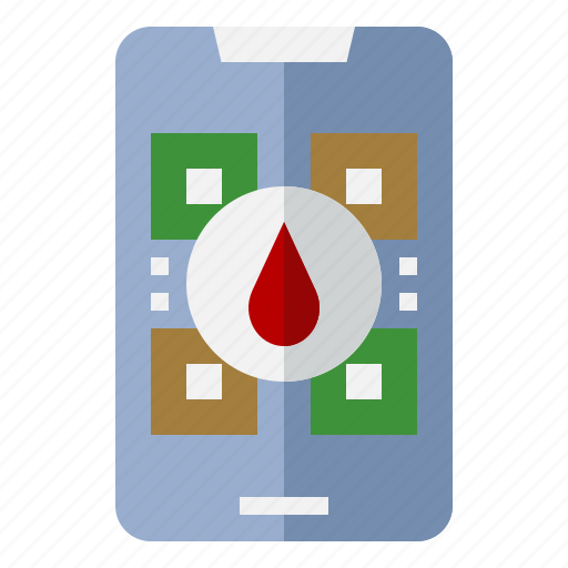 Qr code, blood donation, scan, smartphone, mobile app icon - Download on Iconfinder