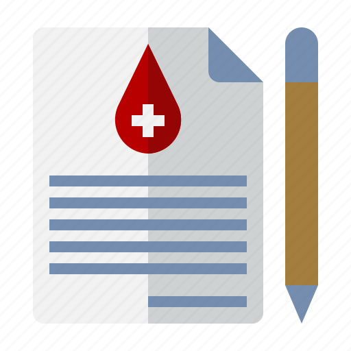 Registration, form, agreement, document, blood donation icon - Download on Iconfinder