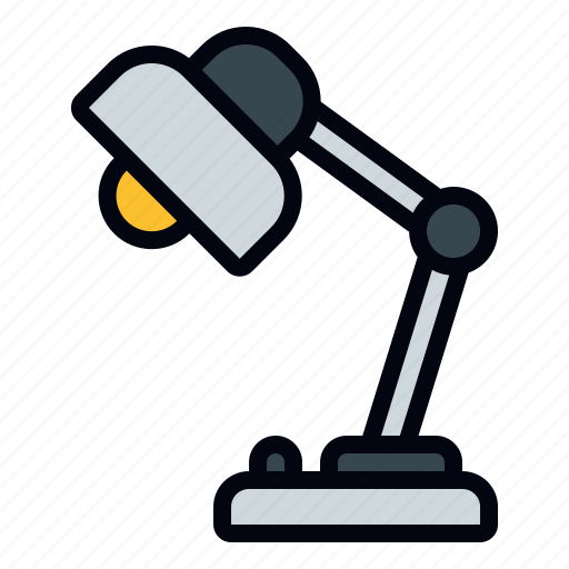 Lamp, lamp desk, education, study, furniture and household, light, adjustable lamp icon - Download on Iconfinder