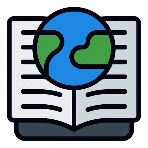 World book day, reading, literature, education, book day, open book, geography icon - Download on Iconfinder