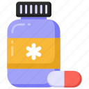 pill bottle, medicine bottle, drug bottle, pill jar, capsule jar 