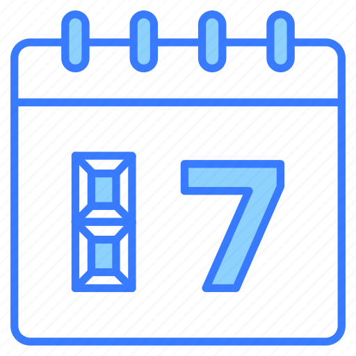 Calendar, event, schedule, planner, 7th, july, chocolate icon - Download on Iconfinder