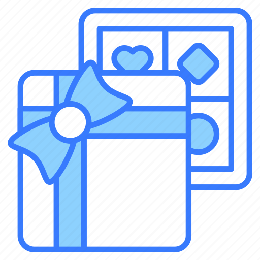 Chocolate, gift, chocolates, sweet, edible, dessert, present icon - Download on Iconfinder