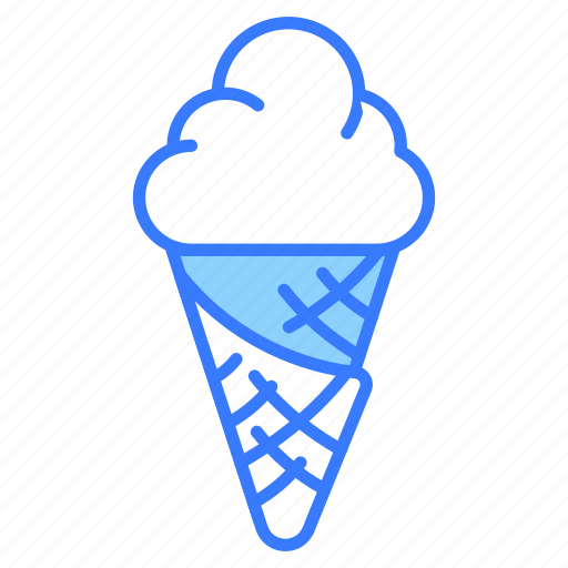Ice cream, cone, chocolate, dessert, frozen, food, gelato icon - Download on Iconfinder