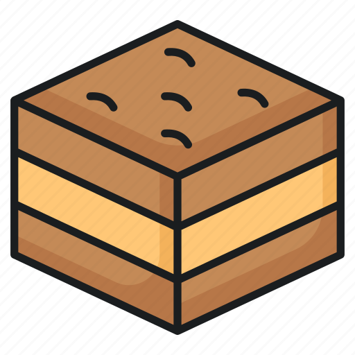 Brownie, chocolate, pastry, dessert, sweet, food, baked icon - Download on Iconfinder