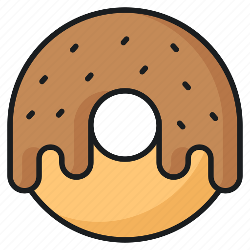 Donut, chocolate, dessert, confectionery, sweet, yummy, bakery icon - Download on Iconfinder
