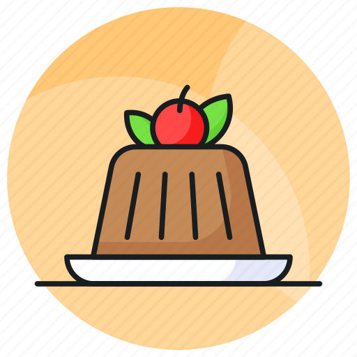 Jelly, dessert, pudding, sweet, food, cacao, mousse icon - Download on Iconfinder