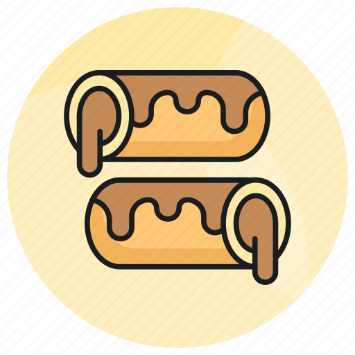 Eclair, pastry, chocolate, dessert, french, filled, sweet icon - Download on Iconfinder