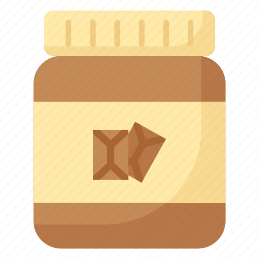Chocolate, spread, jar, cocoa, cream, dessert, sweet icon - Download on Iconfinder