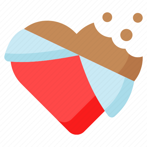 Chocolate, sweet, confectionery, heart, dessert, yummy, edible icon - Download on Iconfinder