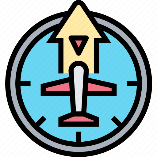Altimeter, altitude, navigation, flight, indicator icon - Download on Iconfinder