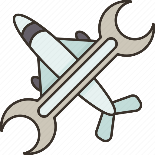 Aircraft, maintenance, fix, mechanic, engineering icon - Download on Iconfinder