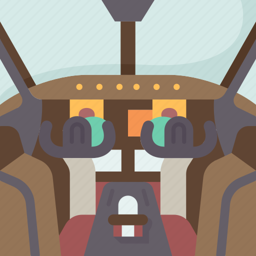 Cockpit, pilot, airplane, aviation, flight icon - Download on Iconfinder