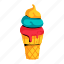 ice cone, gelato cone, ice cream, dessert cone, whipped cone 