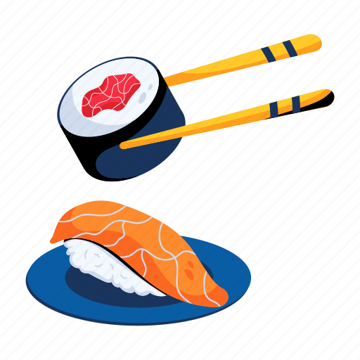 Sushi, sashimi, sushi platter, maki roll, nigiri icon - Download on Iconfinder