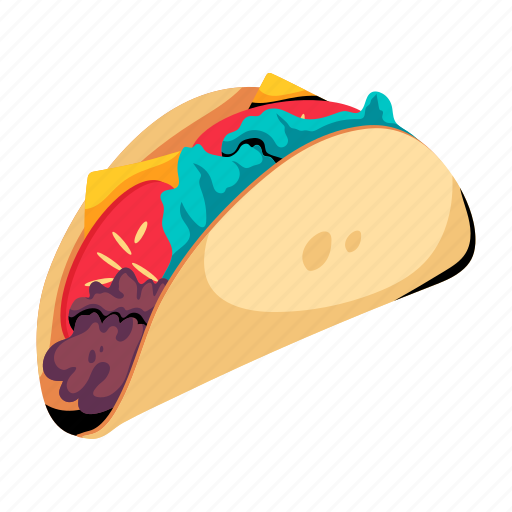Quesadilla, taco, tortilla wrap, vegetable wrap, chicken taco icon - Download on Iconfinder