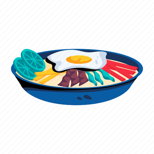 Korean rice, bibimbap, mixed rice, fusion rice, korean cuisine icon - Download on Iconfinder