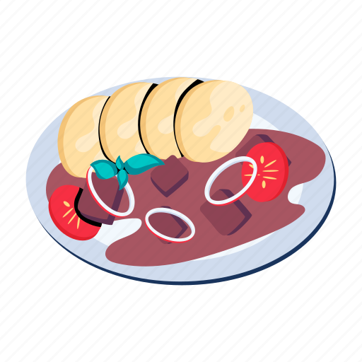Goulash, hungarian meal, hungarian cuisine, hungarian food, hungarian dish icon - Download on Iconfinder