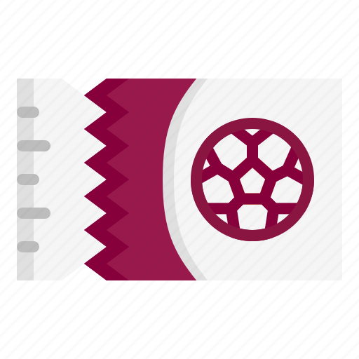 Ticket, match, entertainment, football, qatar, worldcup, qatar2022 icon - Download on Iconfinder