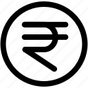 coin, currency, money, rupee, sign