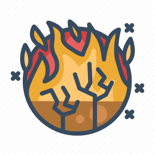 Disaster, fire, flame, forest, forest fires, nature, wildfire icon - Download on Iconfinder