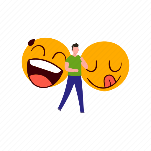 Boy, standing, funny, emoji, celebration icon - Download on Iconfinder