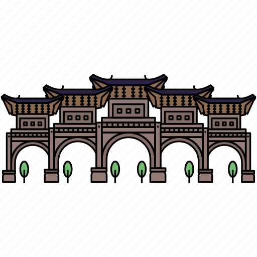 Building, landmark, famous, chiang kai shek, memorial hall, taipei city, taiwan icon - Download on Iconfinder