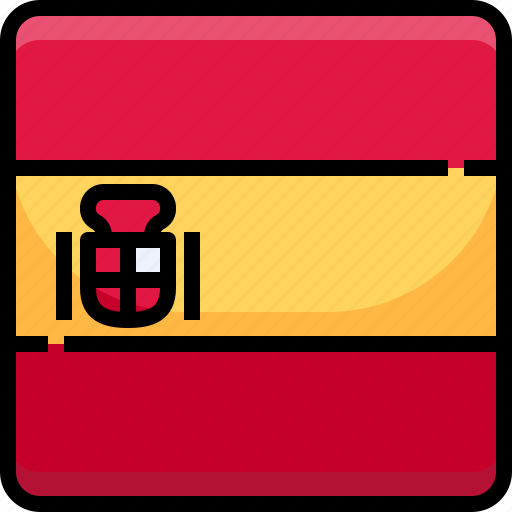 Counrty, flag, nation, national, spain icon - Download on Iconfinder